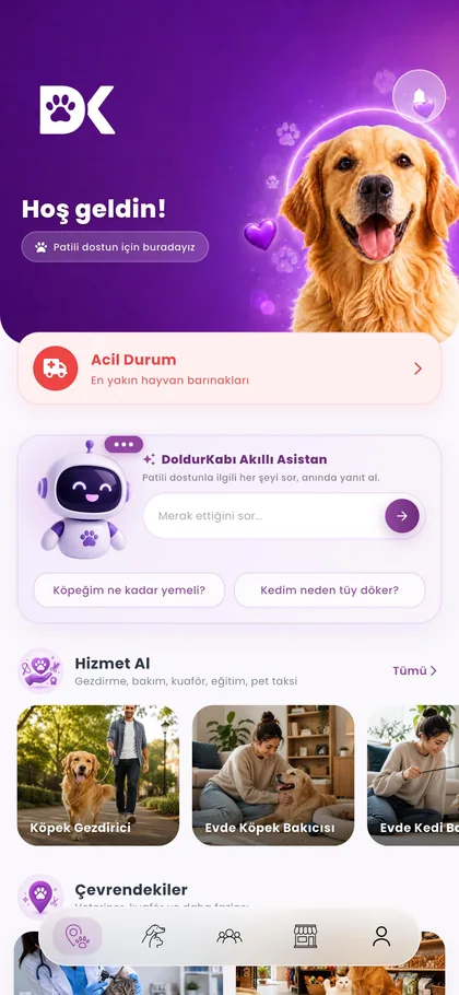 DoldurKabı mobil uygulaması